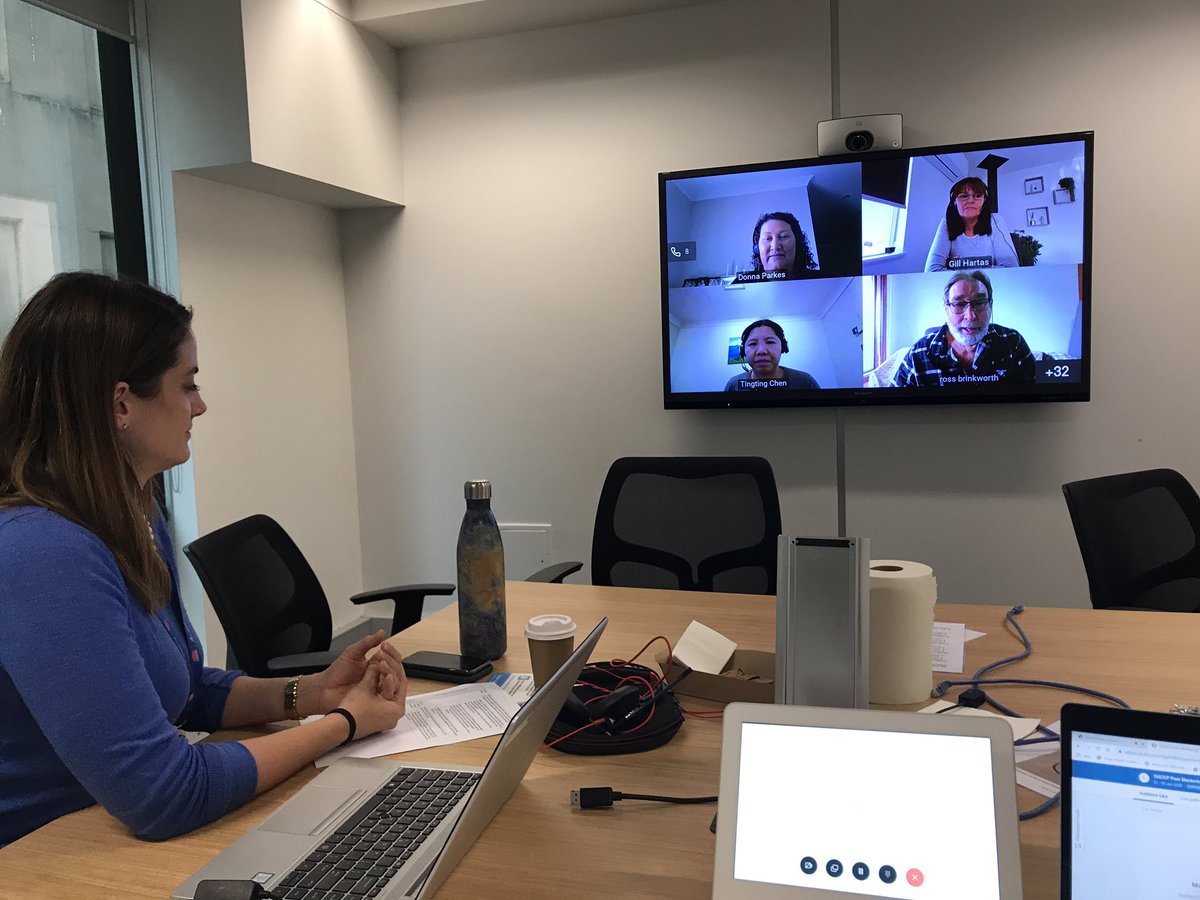 Thank you again to our fantastic consumer and expert panelists for joining the OACCP Telehealth Q&amp;A session, with a focus on improving the patient experience <a href="/donna_parkes1/">Donna Parkes</a> <a href="/HartasGill/">gill hartas</a>, <a href="/thompsonjuliak/">Julia Thompson</a> 
#PeerMentoringWorkshop