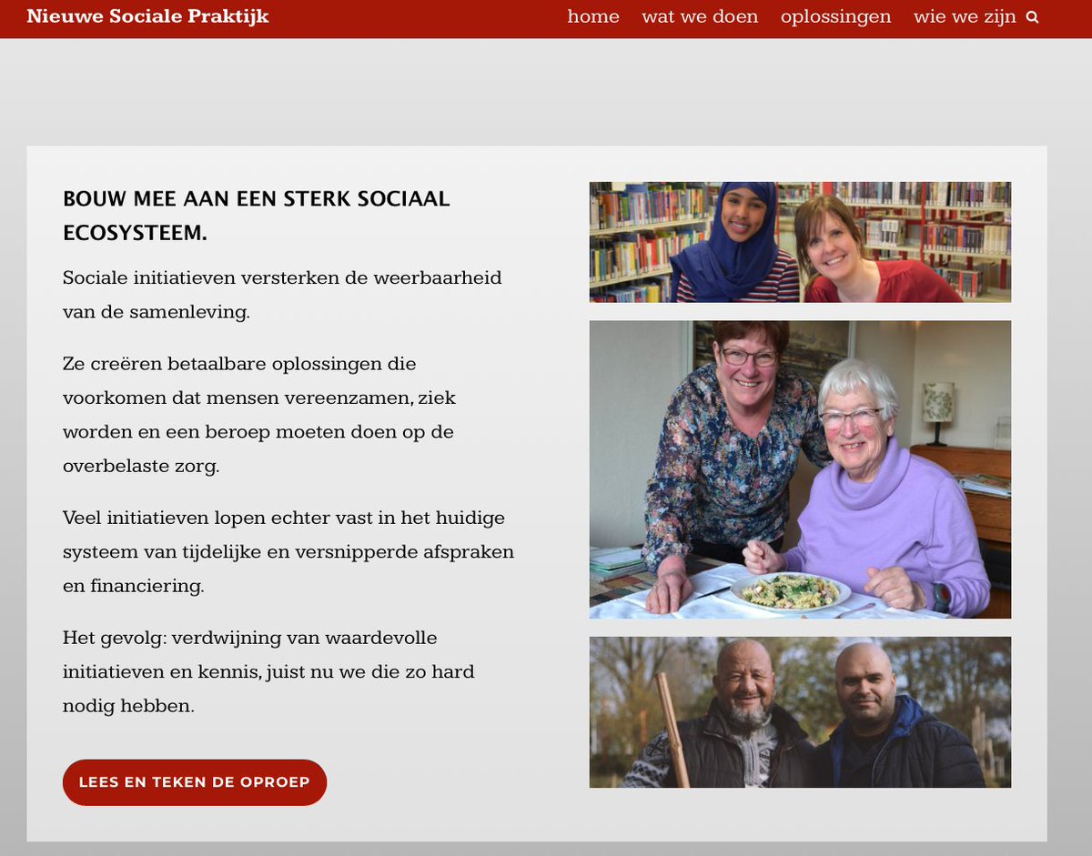 Voor <a href="/age_spirit/">Spirit_of_the_Age</a> heb ik vorige maand de Nieuwe Sociale Praktijk website opgeleverd. Neem eens een kijkje en doe mee! nieuwesocialepraktijk.nl #nieuwesocialepraktijk