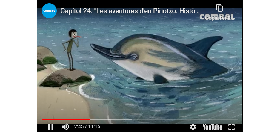 EditorialCasals's tweet photo. Capítol 24 del #ContaCombel de 📚LES AVENTURES D'EN PINOTXO, llegit per @cristinalosant1 🐬
▶️https://t.co/lUSXP28HA3
Traducció: @acasassas1. Il·lustracions: @pepmontserrat. Edició a cura de @noemMercadCapel
Propers capítols: @Aballbona, @Bernatq i @oriolil
#CombelEditorial https://t.co/n1zGfvh99F