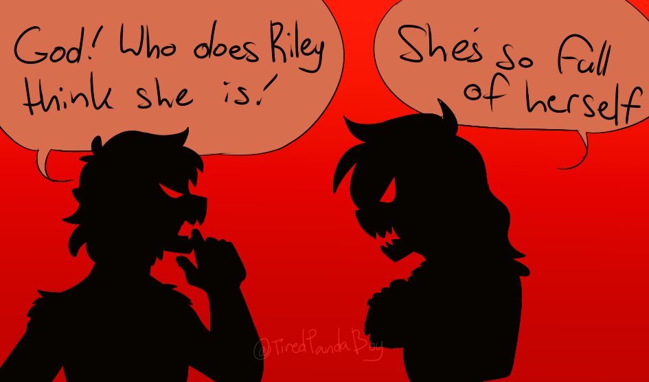 TiredBearBoy's tweet photo. Some Riley content for the soul. This was a joke we had in our server about Riley being a literal baby who's only a threat to those who hurt her family. #oc #spop #fanart #magicatsquad https://t.co/s8cdPXJafB