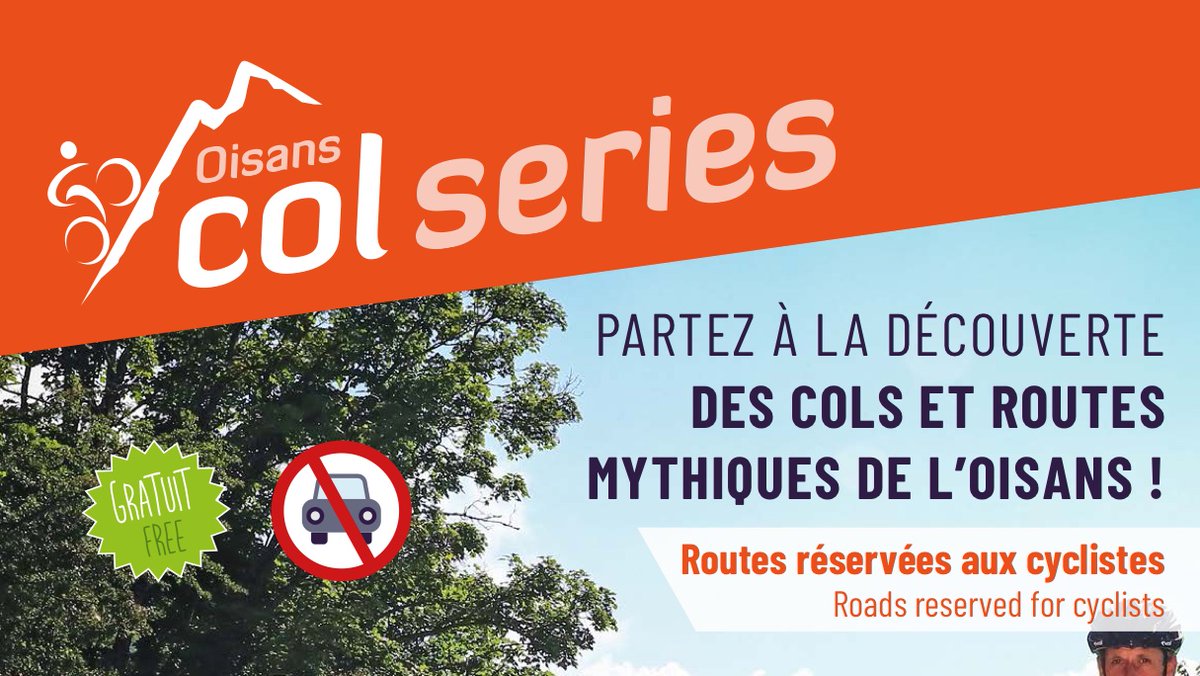 La bonne nouvelle du jour 😀 top départ des Oisans Col Series le 14 juillet 2020 ! 
 Les dates ➡️ cutt.ly/yy9nqfZ