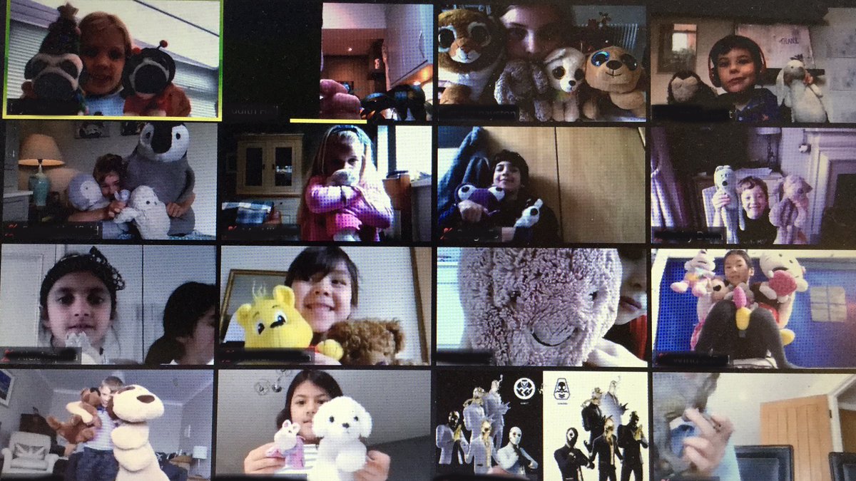 StPetersYork's tweet photo. The best thing about studying at home? Being with your teddies! 2H showed off their cuddly toys during their online registration yesterday. You can never be too old for these home comforts... Have you got a favourite teddy? Share them with us in the comments below.#StPetersAtHome https://t.co/11rJRiWEr4