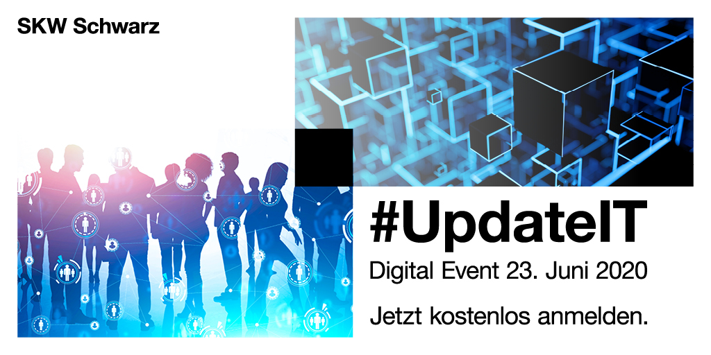 Wir laden Sie herzlich zu unserem #UpdateIT am 23.06.2020 von 10-18 Uhr ein. Es erwarten Sie wichtige Neuerungen auf dem Gebiet des IT-Rechts, Berichte aus der Praxis von SAP, Zalando, Axel Springer und der Datenschutzaufsicht sowie verschiedene Workshops: bit.ly/2UtYJnM