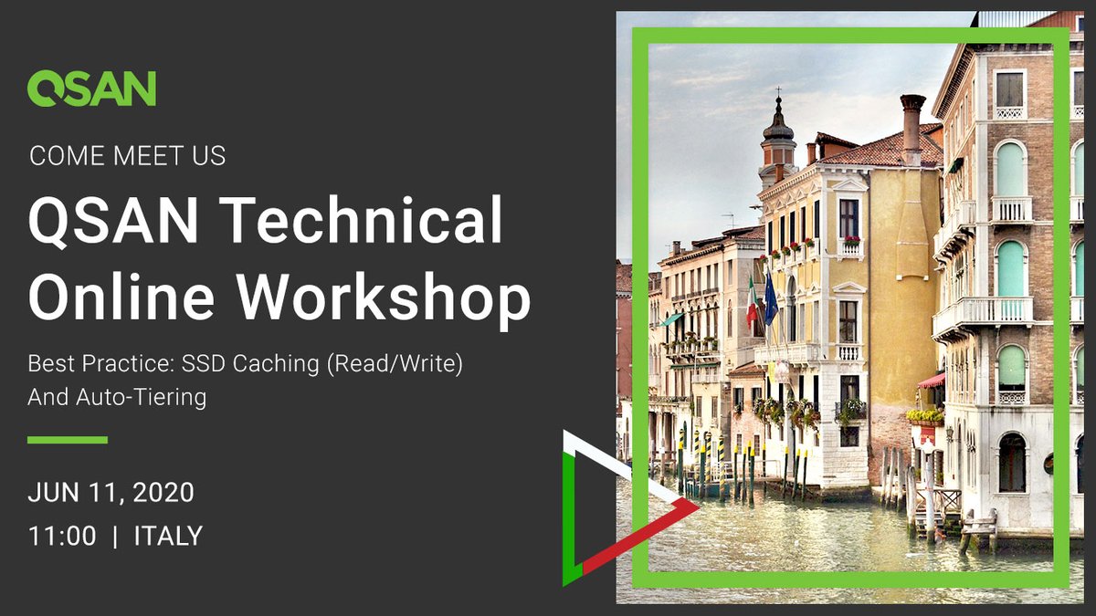 QSANstorage's tweet image. Esplora insieme a QSAN le potenzialità offerte dall'SSD Caching e dall'Autotiering e i diversi ambiti di applicazione che vedono protagoniste queste tecnologie.
Non perdere l'occasione di registrarti al nostro workshop online:
bit.ly/36P7Ft9

#QSAN #SSDcache #Autotiering