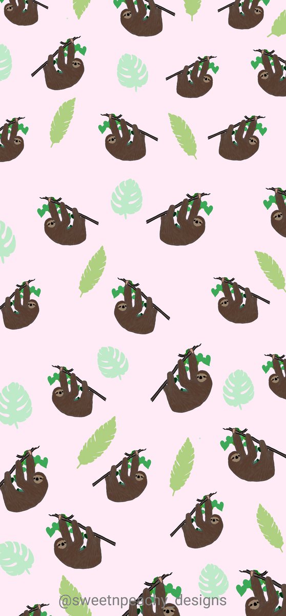 sweetnpeachy_d's tweet photo. This is a cute sloth wallpaper on a pink background with green jungle leaves! We have reached 200 followers on insta!!! 

#phonewallpapers #newpagealert🚨🚨 #sloths #junglevibes #jungle #cute #adorable #phone #phonebackgrounds #backgrounds #foryoupage💙 #pink #adorableanimals https://t.co/pfVP17Nv9M