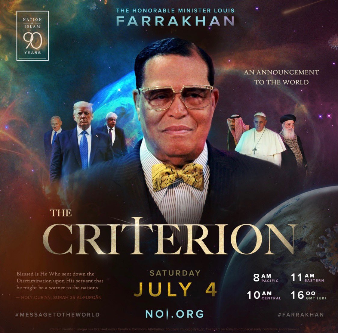 MosqueMaryam's tweet image. 🗣 What does #Farrakhan have to say about all that’s going on? 

The Honorable @LouisFarrakhan speaks on July 4th! Tune in! 👀
