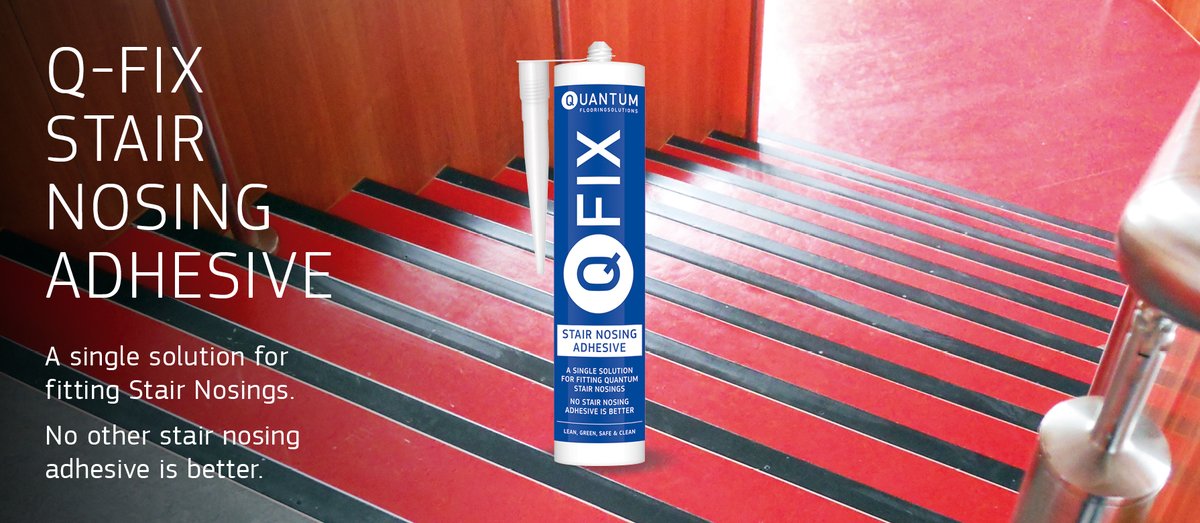Fitting stair nosings? Are you using QFix yet?

>> Saves time on site
>> No drilling, screws or plugs required 
>> Single bond and nosing guarantees available 

quantumprofilesystems.com/en/brands/quan…

#QFix