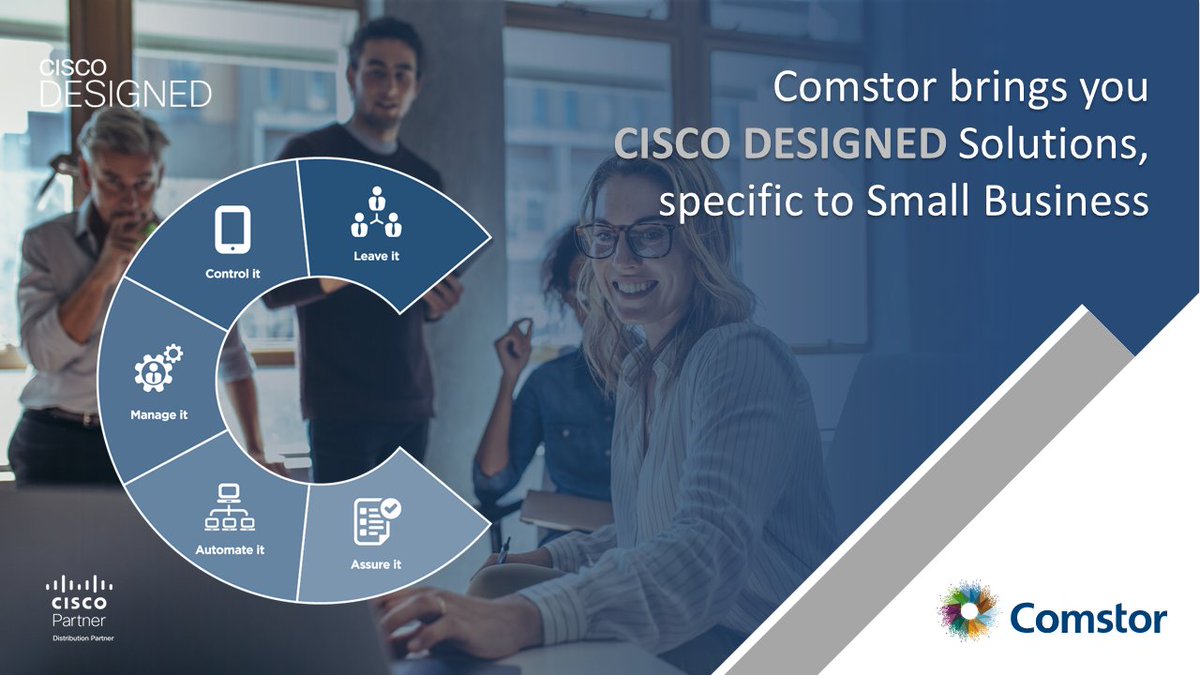 IvanizaCdA's tweet photo. #Comstor brings you the Cisco Designed portfolio in an easy to understand manner.The Comstor team have identified 5 business needs & 5 product segments that align to those needs. Contact us to discuss the products: View our video: https://t.co/4LFmSHvP68 #CiscoSB #SSACiscoSB https://t.co/DmDrjzRhDc