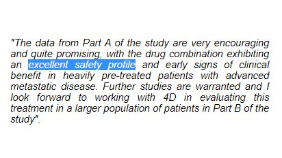  #DDDDUPDATE MRx0518/ @Merck KEYTRUDA oncology/cancer trialPhase 1 Demonstrated -Excellent Safety Profile-No Drug discontinuation due to drug side effects