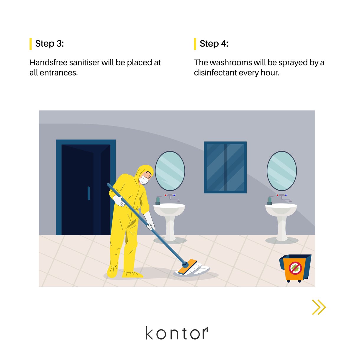 kontorspace_IN's tweet photo. Following government orders, 10% of the workforce can now resume work in offices. As we open again to all our members, here are some of the Workplace Well-Being Measures you will be seeing at our hubs.

#Coworking #newnormal #NewNormal2020 #office #COVID19 #COVID19India https://t.co/diFkEpnwxd