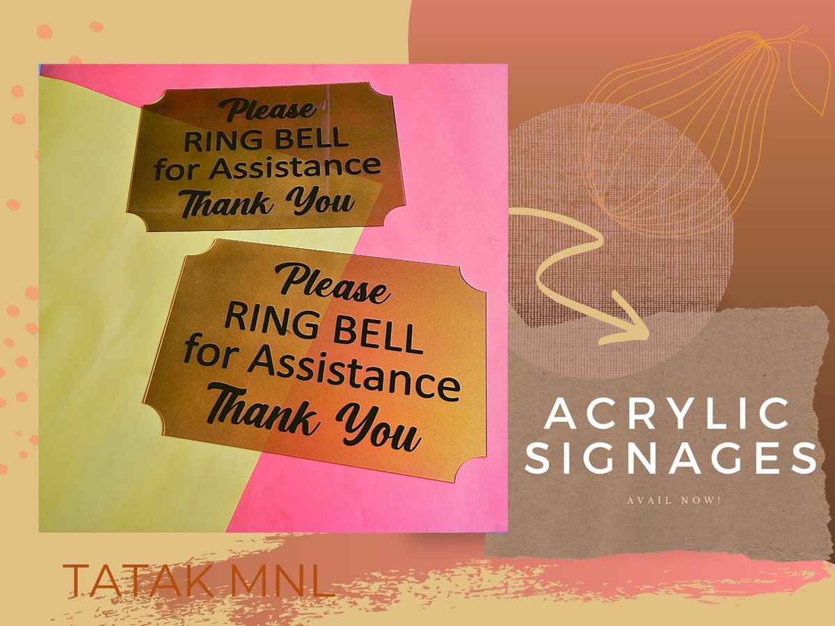 tatakmnl's tweet photo. Thank you so much LRTA for availing our Customized acrylic signages! Till next transaction ✨
For quotation and other queries , feel free to DM our team here in our page or send us an email to tatakmnl@gmail.com
#signagesph #acrylicsignageph #uvprintph #engravingph https://t.co/WQ3DFYunh6