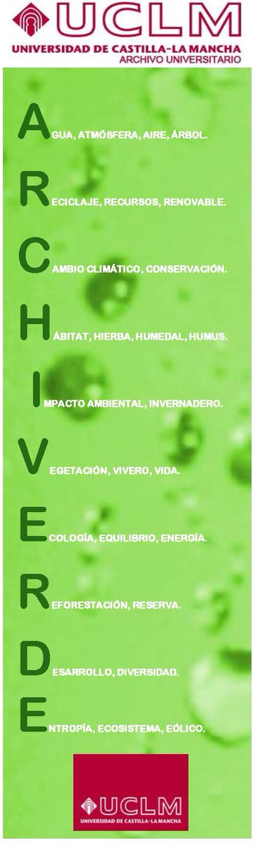 ArchivoUCLM's tweet photo. #IAW2020 El tema programado para el día de hoy por el @ICArchiv es el #CambioClimatico Nuestra pequeña aportación en la lucha contra el mismo nuestro #Archiverde una declaración en pro del #Archivo sostenible #UnArchivoEs
https://t.co/M3VuNaExMP https://t.co/Ou4xMJJHfQ
