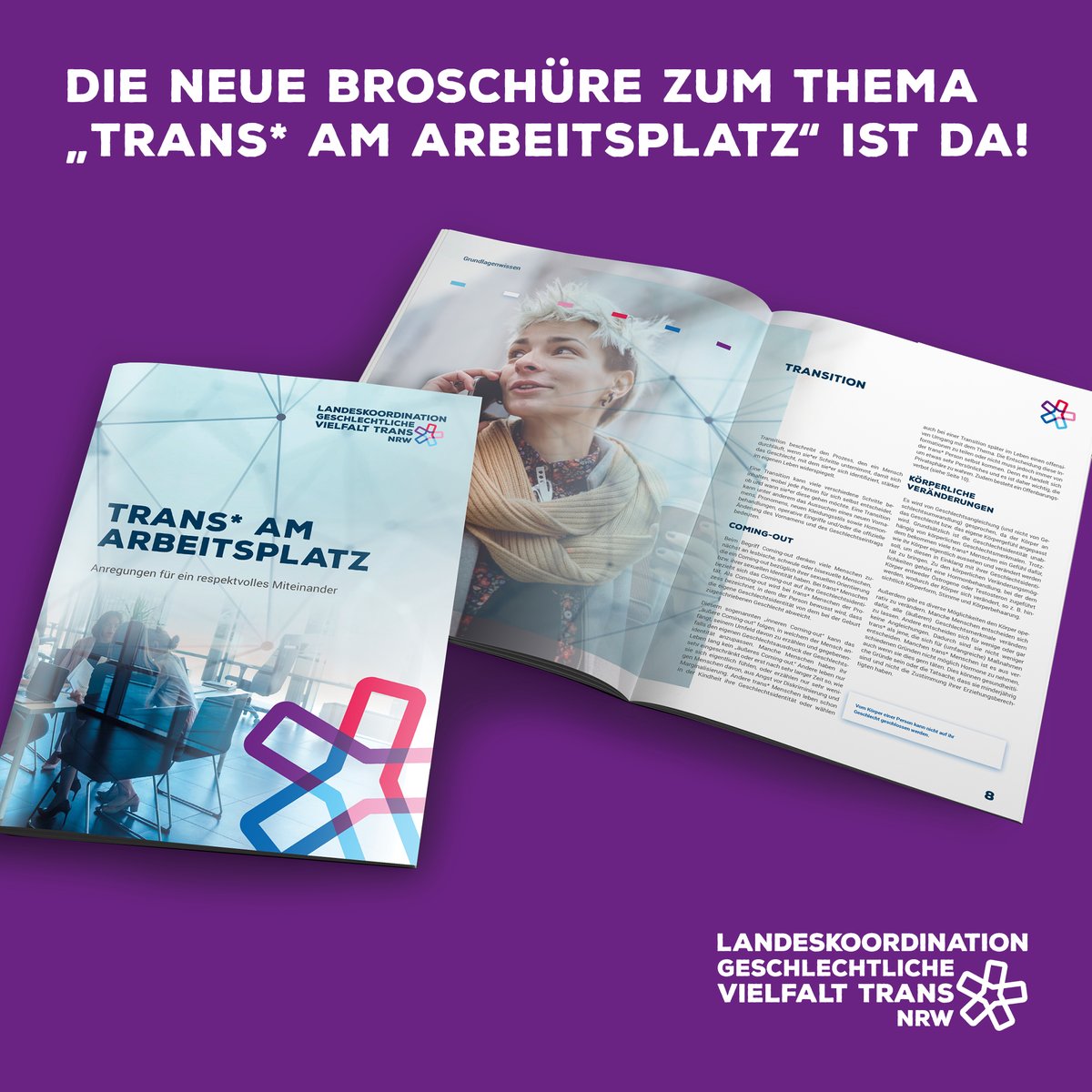 Neue Publikation unserer LaKo Trans* - für alle, die sich für ein gutes Arbeitsumfeld für trans* Personen einsetzen (wollen)! Jetzt zum Download und im Druck verfügbar: ngvt.nrw/neue-broschuer…