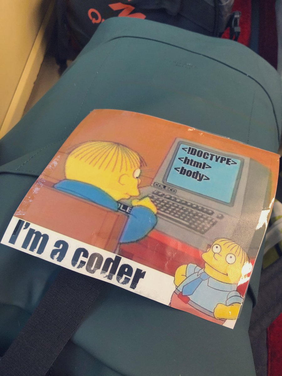 EmmaBostian's tweet image. Was cleaning out my desk at work today and found this gem. While originally I giggled at this there’s a very important sentiment.
HTML is code.
CSS is code.
JavaScript is code.
If you write these, you write code. Screw the gate keeping.