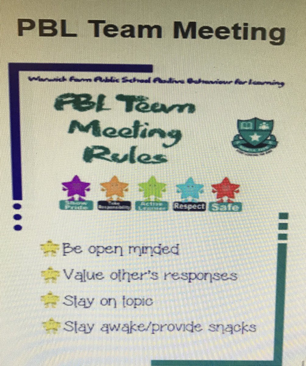Kellie Wood (@kellie_pbl) on Twitter photo PBL Team Meeting expectations! Developed to support team meetings! Clearly stated expections are not just for students! <a href="/rebecca_haeren/">Rebecca Haeren</a> <a href="/Steph_Williams2/">Stephanie Williams</a> <a href="/SSSHARON_SSS/">SHARON</a> <a href="/TweetsbyMrsY/">Kylie Youkhana</a> <a href="/yasmin_e_ibby/">Yasmin Ibrahim</a> @JenniferYoukha3 <a href="/KarissaPedron/">Karissa Pedron</a> <a href="/BrendanSexty/">Brendan Sexty</a> <a href="/smitheesusan/">Susan Smith</a> PBL Team Meeting expectations! Developed to support team meetings! Clearly stated expections are not just for students! <a href="/rebecca_haeren/">Rebecca Haeren</a> <a href="/Steph_Williams2/">Stephanie Williams</a> <a href="/SSSHARON_SSS/">SHARON</a> <a href="/TweetsbyMrsY/">Kylie Youkhana</a> <a href="/yasmin_e_ibby/">Yasmin Ibrahim</a> @JenniferYoukha3 <a href="/KarissaPedron/">Karissa Pedron</a> <a href="/BrendanSexty/">Brendan Sexty</a> <a href="/smitheesusan/">Susan Smith</a>