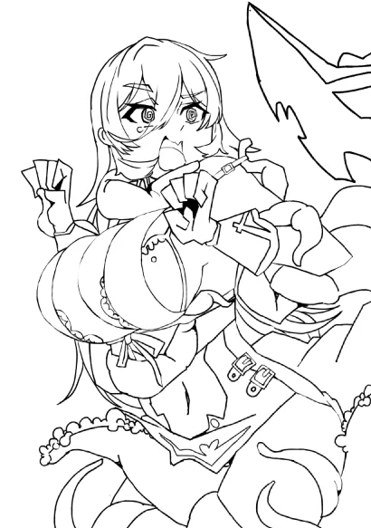 (質問)このイラスト触手にゅいつける適切なタグは? 