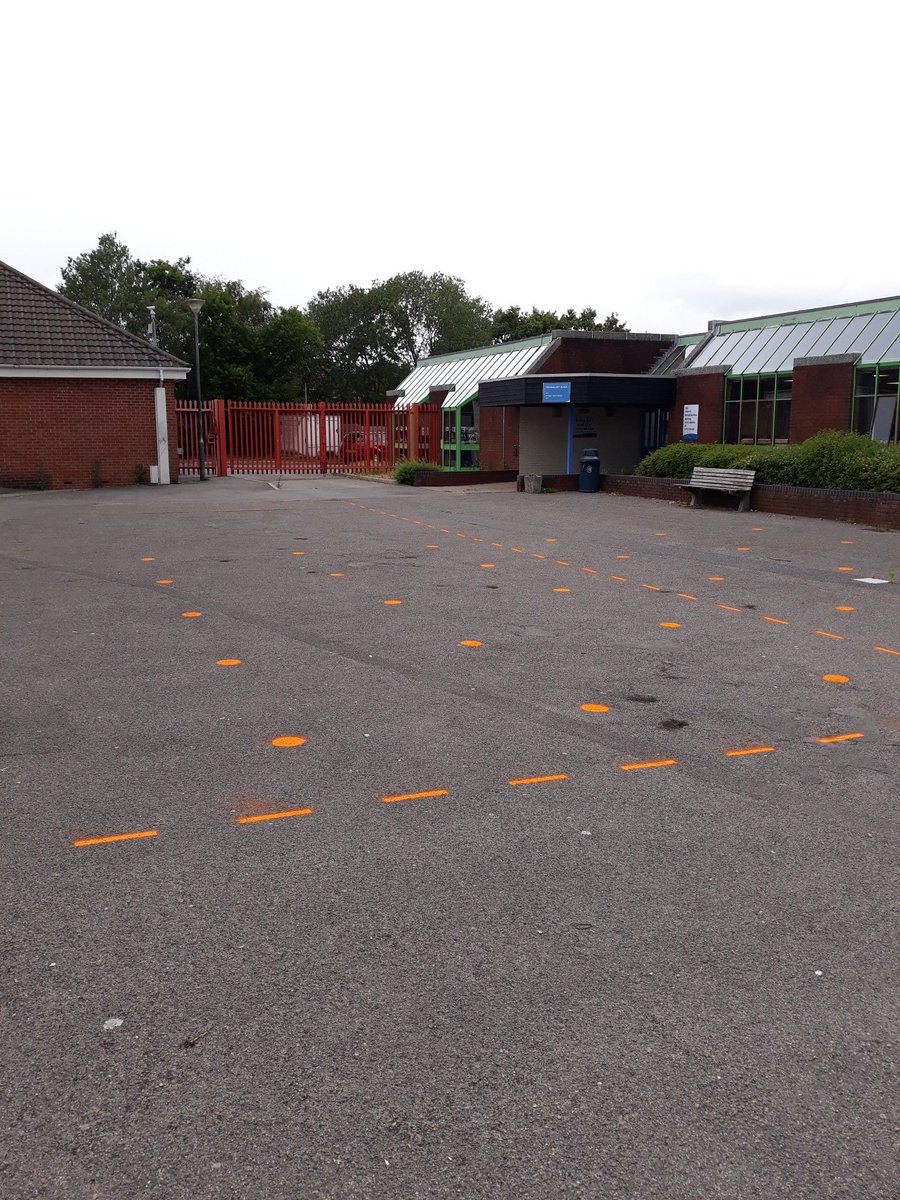 We even have our socially distanced line up markings ready for each bubble <a href="/AvonbourneUL/">Avonbourne Boys' and Girls' Academies and USF</a>! Morning line ups will be more important than ever for a warm, welcoming and safe start to the day.