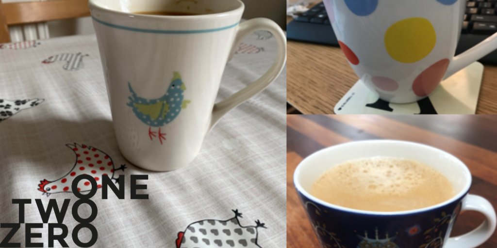 OneTwoZeroComms's tweet photo. Thinking time. Morning tea-break across OneTwoZero home offices on #MedComms day https://t.co/Z9H7EN5JG9