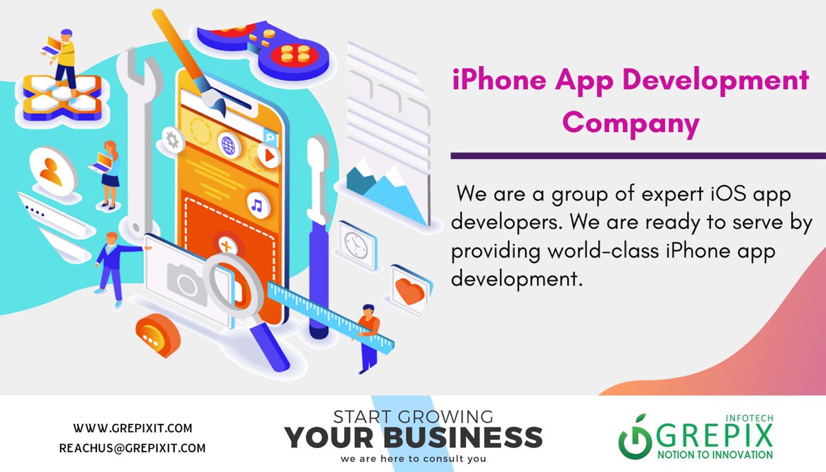 grepixit's tweet image. We are a group of expert ios app developers, We are ready to serve by providing world-class iPhone app development. 
bit.ly/2Uu503c
#iphoneappdevelopment #mobileappdevelopmentcompany #iosappdevelopmentUSA #appdevelopment
Contact Us :
bit.ly/3cLXIOy
