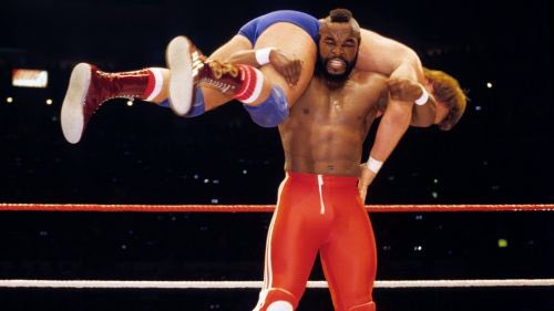 WrestleMania 1 featured all-time greats like Piper, Orndorff, and Hogan, but let’s be real: it was the involvement of Mr. T that brought mainstream attention to the event.