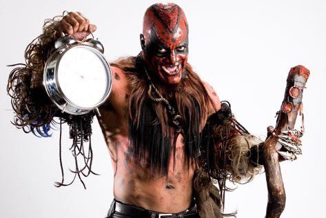 The Boogeyman terrorized WWE in the mid to late 2000s with his worm eating gimmick. He was known for smashing a clock on his head and stuffing his defeated opponents’ mouths with handfuls of worms.