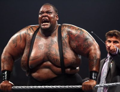 Mabel was the breakout star of MOM. He won King of the Ring in 1995, and later served in the Undertaker’s Ministry of Darkness under the name Viscera. Much later, he became Viscera, the World’s Largest Love Machine, and then was again renamed Big Daddy V.