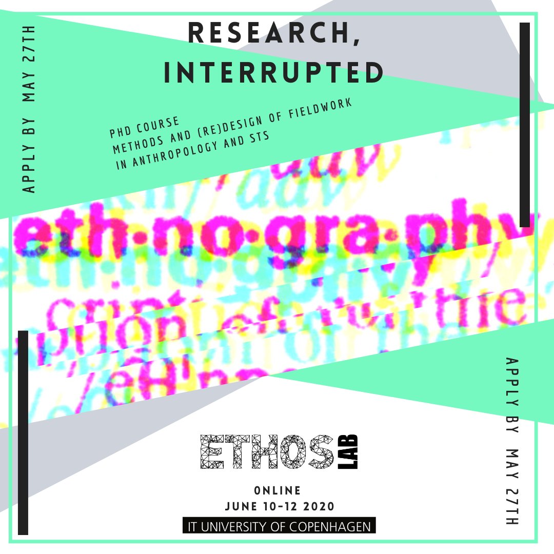 Research, Interrupted (Course 1) has begun! The preparations have been *intense*, and at some point I'll write up how we re-designed to accommodate the many, many applicants. The main message for now is that PhD students need both their peers & departments to be there for them.