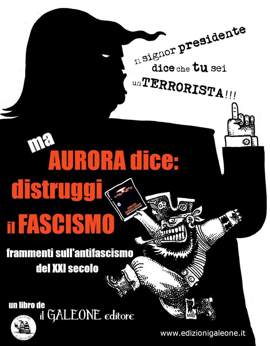 To be or not to be #antifa
Aurora dice distruggi il fascismo.
Un libro su inmaginario e pratiche antifasciste ai giorni nostri.
More info: edizionigaleone.it