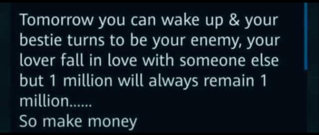 If it's not money, then why the #Thinkytis?