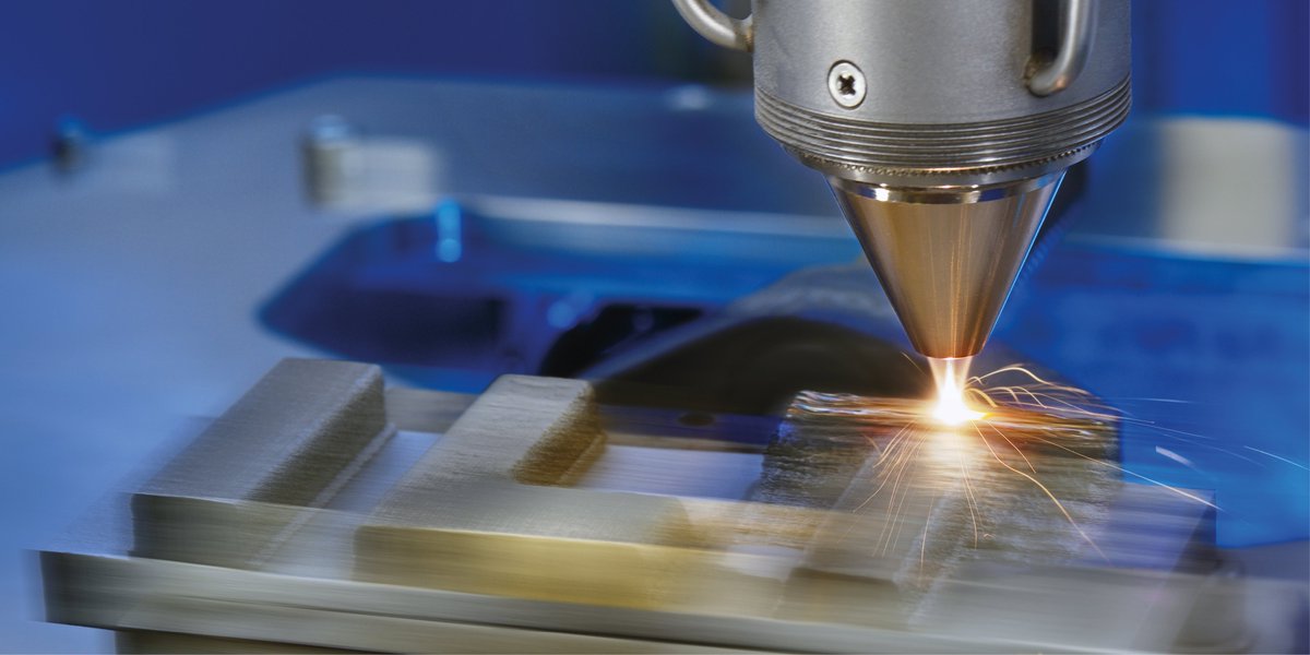 futureAM_FhG's tweet photo. A new way of #AdditiveManufacturing: The high-speed AM process #EHLA 3D is tested on a new tripod system by #ponticon at @FraunhoferILT. For demonstration, the shown letters have been built up from 3 different powder #materials | #3dprinting #LMD #futureAM https://t.co/VGUPGZfp8v https://t.co/VpVWyB1lsL