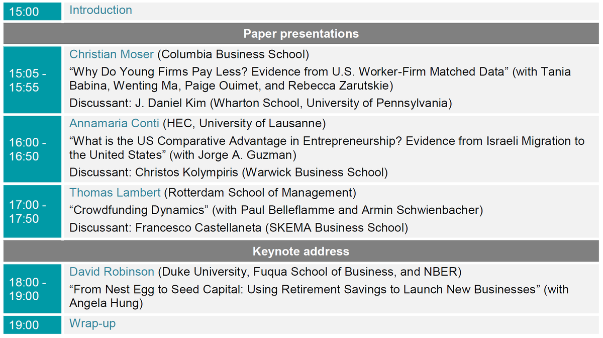 Theo Vladasel on X: "📢Excited for tomorrow's #BGSEntrepreneurship research  webinar featuring talks on #entrepreneurship dynamics & #startup finance +  keynote by @robinson_fuqua. ⏰You can still register at  https://t.co/rSUnl1IFrN until the event starts