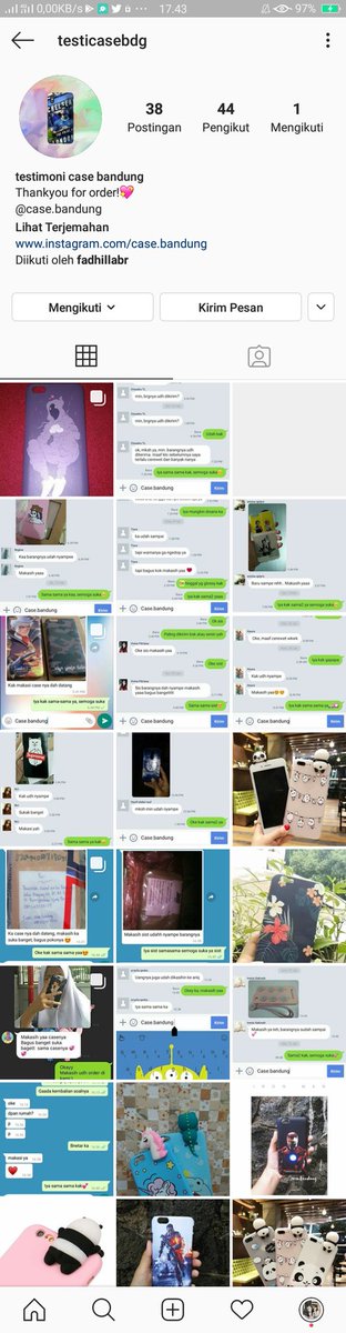 casebandung's tweet photo. UNTUK TESTI BISA CEK HIGHLIGHT INSTAGRAM YA UDAH BANYAK KOO LUVV!! ❤❤
https://t.co/Pd1mvfWFxi https://t.co/z2LUvQaWZy