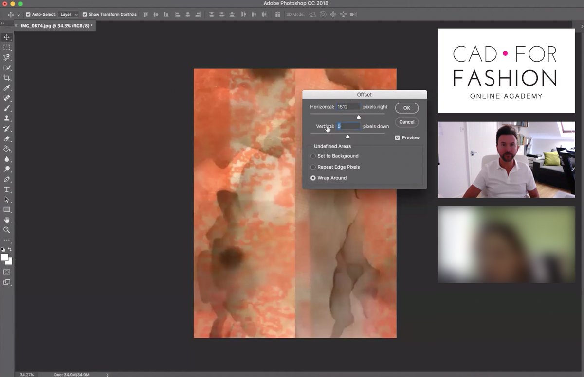 NowDesign1's tweet photo. This Monday saw another great, creative @CADforFashion  online session complete.

I helped an MA student from Edinburgh University explore different ways to create repeat images from her hand painted textures.
#textiledesign #fashiondesign #patterndesign #tutor #printdesign https://t.co/7llyt9plaI