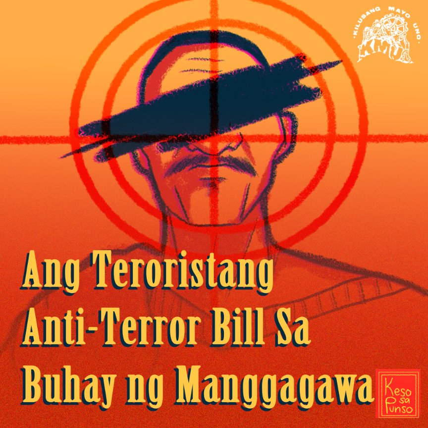 #JunkTerrorBill Komiks [Filipino] Inihahandog ng Kilusang Mayo Uno ang isang komiks tungkol sa epekto ng Anti-Terror Bill sa buhay ng mga manggagawa. Ipasa pagkabasa. (1/16)