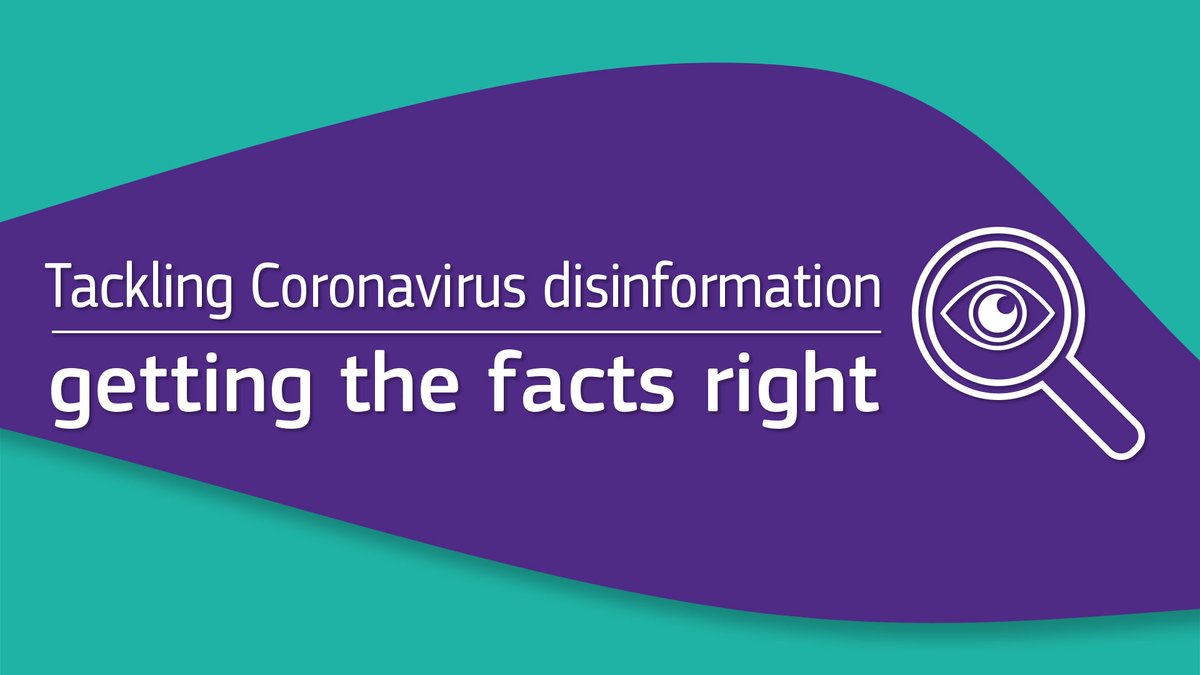 #Disinformation around #COVID19 is still everywhere. When it comes to EU citizen's health #FactsMatter. 
Get the facts right here 👉 bit.ly/DisinfoCommuni…