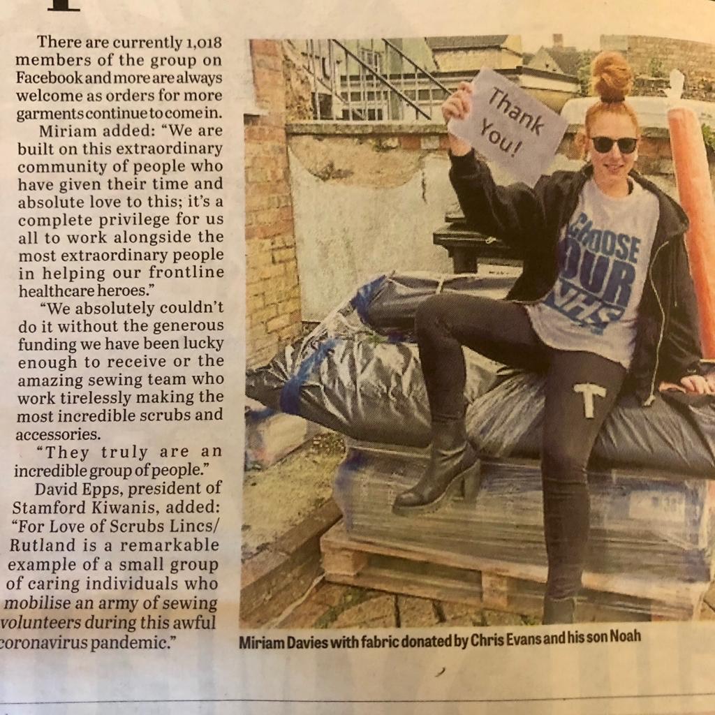 Did you spot us in the <a href="/Mercury1712/">Stamford Mercury</a>?

WELL DONE &amp; THANK YOU #volunteers <a href="/NHMasons/">NorthantsHuntsMasons</a> #freemasons <a href="/Masonic_Charity/">Masonic Charitable Foundation</a> @kiwanisstamford <a href="/achrisevans/">Chris Evans</a> <a href="/VirginRadioUK/">Virgin Radio UK</a> <a href="/SScrubd/">Scrubs Glorious Scrubs</a> <a href="/SunitaShroff/">Sunita Shroff</a> <a href="/williamgeeUK/">williamgee.co.uk</a> @morrisons <a href="/paulsmith/">Paul Smith</a> Epra Fabric, #Sukies &amp; so many others 💙🌈

#WednesdayMotivation