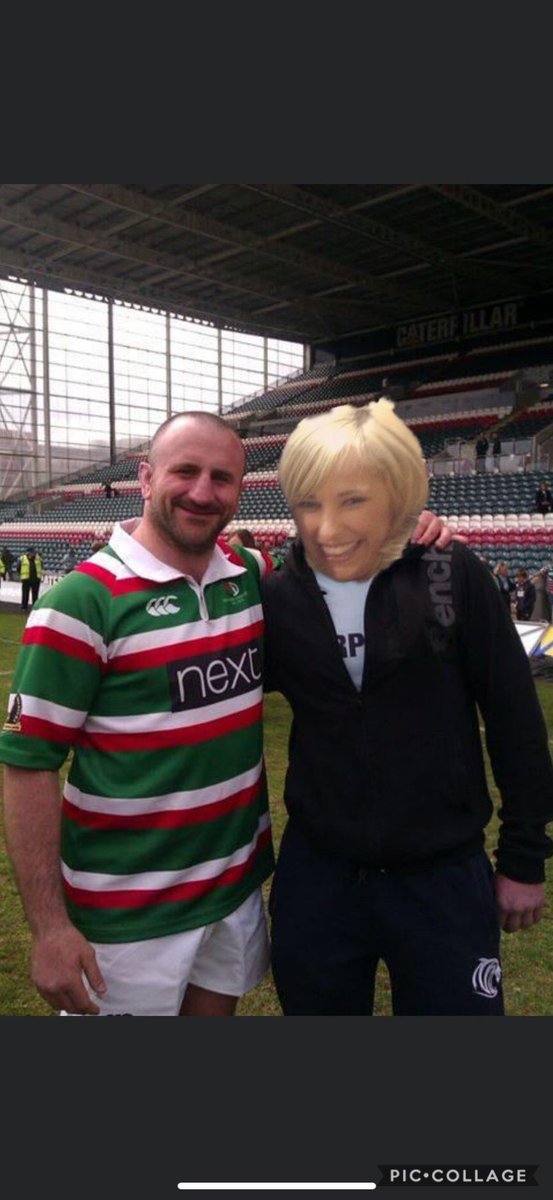 JustinePoxon's tweet photo. Me and my dad at the tigers ground 🤣🤣🤣🤣🤣 #twins #tigersfamily #fathersdaycomp #signedshirt @LeicesterTigers https://t.co/bczcKp9xyG