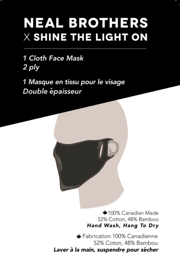 If they do - please consider our 🇨🇦 locally made, inexpensive, reusable masks made with natural fibres (cotton/bamboo) - $5 @ shinethelighton.ca