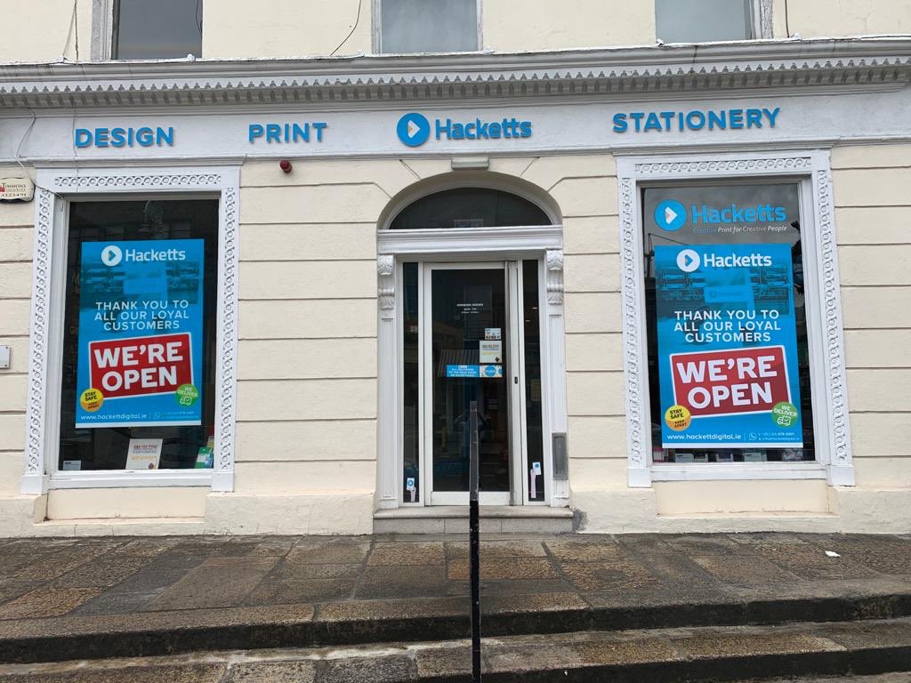 DesignHacketts's tweet image. Thank you to all our loyal customers, drop in today  WE’RE OPEN #dublin #ireland #cork #limerick #design #print #business #rt #image