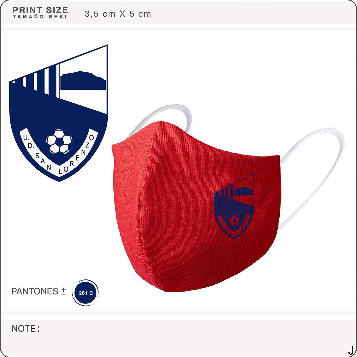Ya tenemos en nuestra oficina vuestras mascarillas del club ud. San Lorenzo, ya podeis recogerla‼️
Su coste es de 4.5€