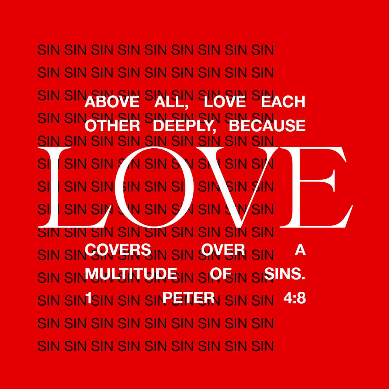 Daily Bible Verse on Twitter "Above all, love each other deeply
