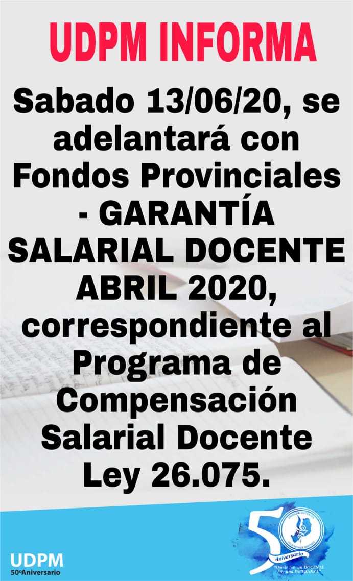 Misiones adelanta con fondos propios la garantía salarial docente.. 👏👏👏 <a href="/grillo141/">Ruben Dario</a> <a href="/fabianchilipank/">Fabian Chilipanka</a> <a href="/Uglbi3114Marcos/">MARCOS CABALLERO</a>