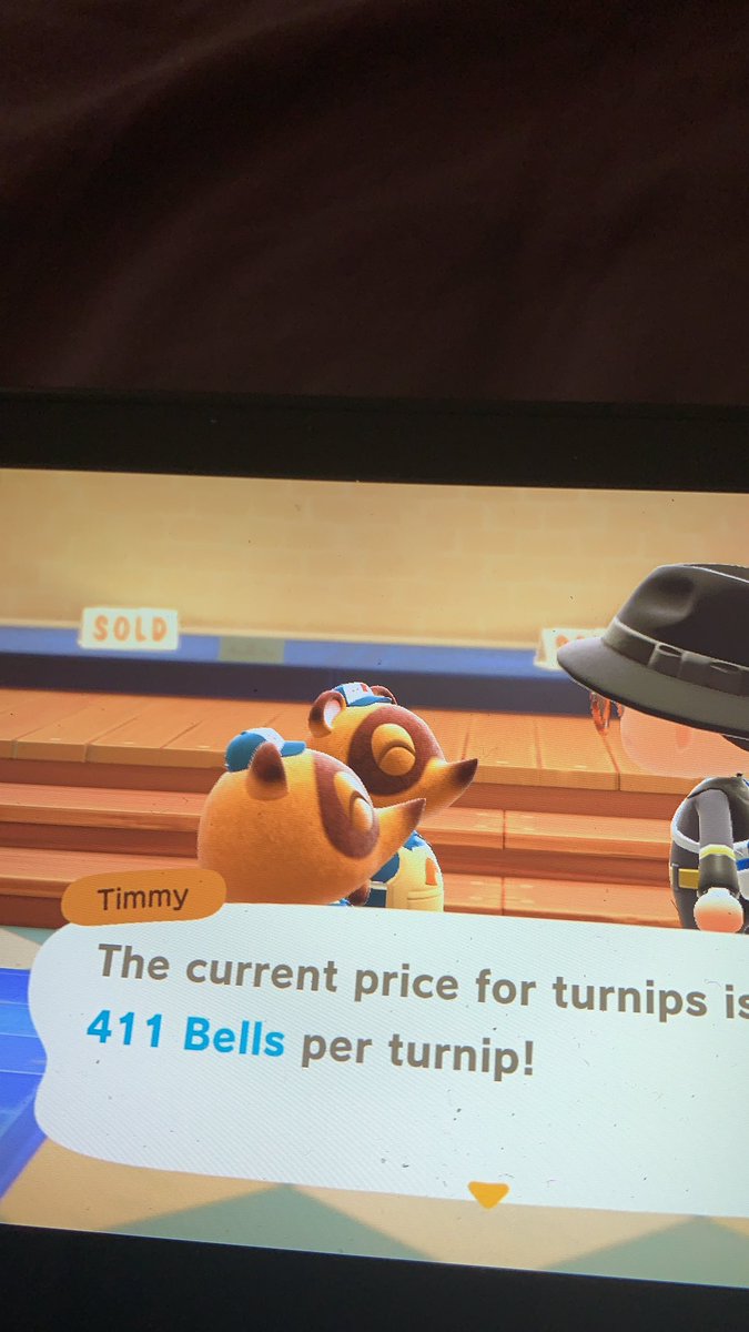 TeejayBotwright's tweet photo. Good price for the second week in a row! #TurnipPrice #turnipexchange #AnimalCrossing https://t.co/P0G8kZ1Bzi
