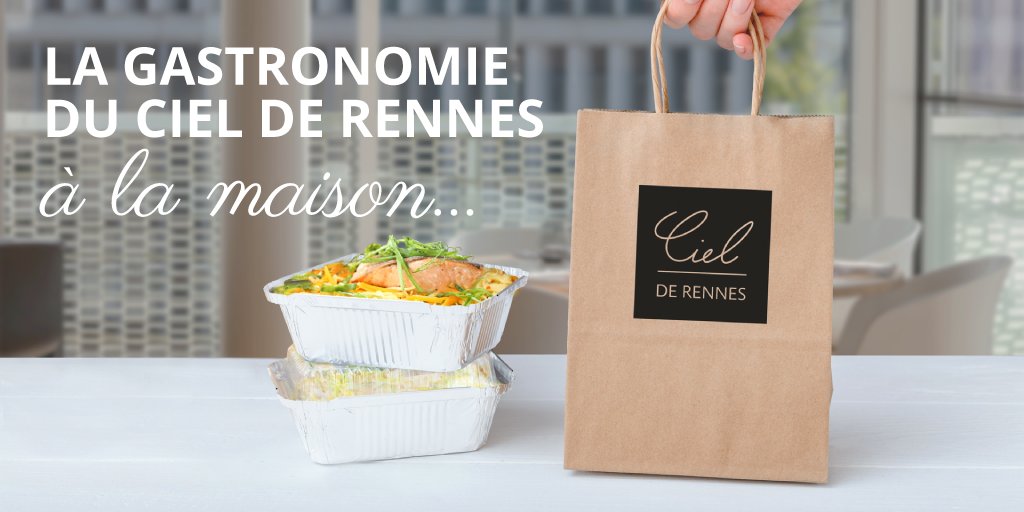 LA GASTRONOMIE DU CIEL DE RENNES, CHEZ VOUS !
Le vendredi 12 juin, nous vous proposons des plats à emporter afin que vous puissiez passer, chez vous, un bon moment gustatif. Menu, tarifs et réservations : lecielderennes.fr/Actualites/51/…
#venteàemporter #restoarennes