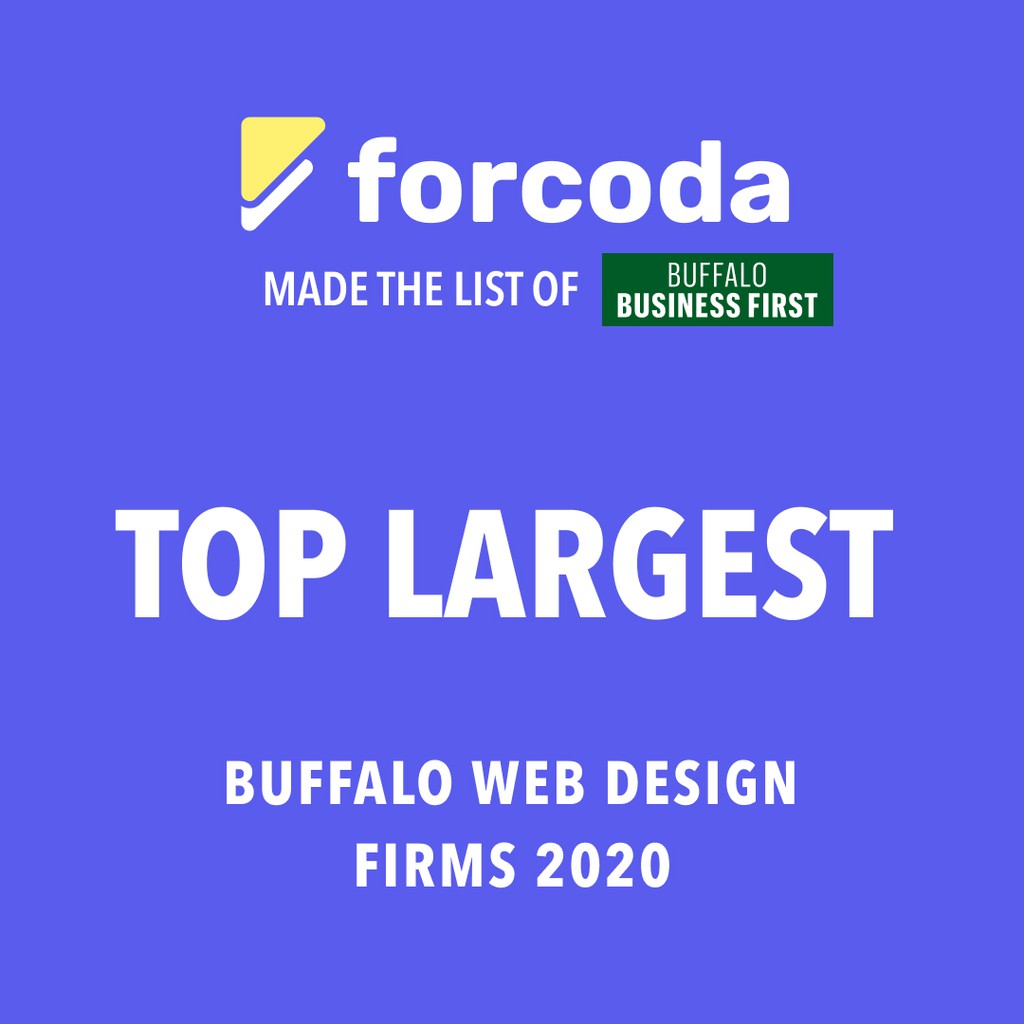 forcoda's tweet photo. Buffalo Business First has recognized Forcoda as one of the largest web design firms in Buffalo!👏 We work hard and are proud to be making a positive impact on our customers and the community.
Congratulations to all other agencies who made the list!
#forcoda #buffalo #womenintech https://t.co/LThsvJ3oOA