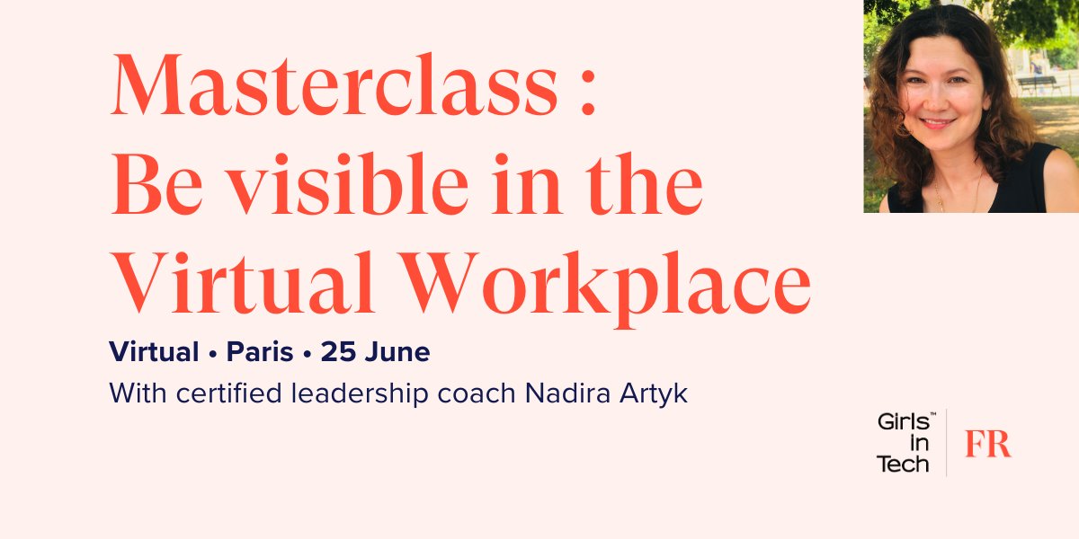 Want to understand what's blocking you now from being more visible in your career? Join our online masterclass with <a href="/NadiraArtyk/">Nadira Artyk</a> to improve your presence. Sign up here : ow.ly/lhN450zV1PU