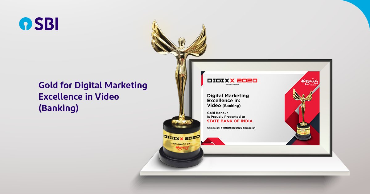 TheOfficialSBI's tweet photo. SBI does it again! We are proud to share with you that we have won 3 Awards at Digixx 2020 Virtual Summit. Many thanks to our followers for their continued support without which this would not have been possible. #Digixx2020 #TeamSBI https://t.co/fMPC1xych8