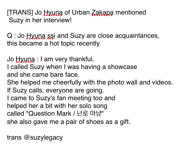 suj_stan2's tweet photo. Jo Hyun A
i think they became close because of music. jha helped sz w/ her songs & co-composed some of it. jha came to ashfall's premiere, sz came to urban zakapa's comeback party, sz nominated jha in #thankstochallenge etc. jha also revealed she often comes to sz's house. 💕 https://t.co/VBF8qwjOmS