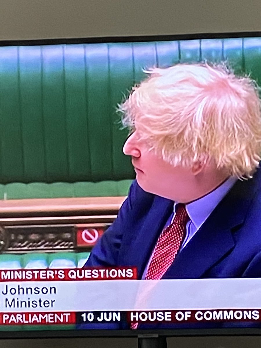 Msbailz's tweet photo. I give you
#Boris #Johnson #PMQs playing to the braying.
Pathetic Minister of the UK
#HowDidWeGetToThis
#WeDeserveBetter
#WhenPoliticiansLieDemocracyDies
#Johnson:PatheticMinisterOfUK
#MoveOnJohnson https://t.co/6hKNNcP1bi