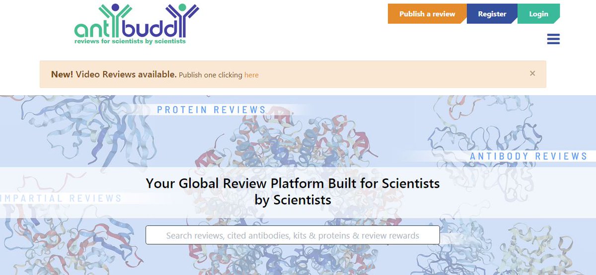 antybuddy's tweet image. With the launch of product video reviews, antYbuddY will donate £10 (or equivalent in other currency) to charity.

For the first 25 product Video Review submitted to antYbuddY we will donate to the reviewers charity of choice.

#antibodies #independentvalidation #scicomm
